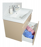 BASE AND WASHBASIN SERIES 786, 80CM, SUSPENDED WITH DRAWERS, CAPPUCINO_2