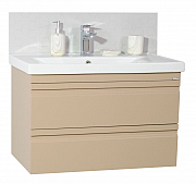 BASE AND WASHBASIN SERIES 786, 80CM, SUSPENDED WITH DRAWERS, CAPPUCINO_0