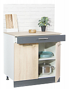 Bottom kitchen cabinet SARONA 80cm with drawer, chipboard, SONOMA/ANTHRACIT_1