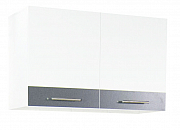 Hang up kitchen cabinet SARONA 80cm, chipboard, white/anthracite_0