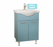 MDF BASE AND WASHBASIN SERIES 153, 55CM, RUSTIC BLUE_0