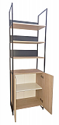 TALL CABINET WITH METAL FRAME, SERIES 760, ANTHRACIT / SONOMA_1