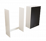Washing machine tall cabinet kit, White/Wenge_3
