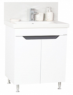 KIT Base and washbasin, series 756 70cm, white anthracit