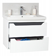 KIT MDF BASE AND WASHBASIN, SERIES 756 70CM, SUSPENDED WITH DRAWERS, WHITE ANTHRACIT_1