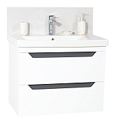 KIT MDF BASE AND WASHBASIN, SERIES 756 70CM, SUSPENDED WITH DRAWERS, WHITE ANTHRACIT_0