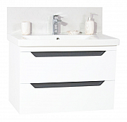 MDF BASE AND WASHBASIN, SERIES 756 80CM, SUSPENDED WITH DRAWERS, WHITE ANTHRACIT_0