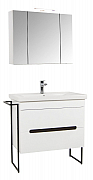 MDF BASE AND WASHBASIN WITH METAL FRAME, SERIES 750, 80CM, WHITE_5