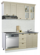 MDF Kitchen cabinet set SQUARE 160cm, beech_0