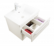 BASE AND WASHBASIN KIT SERIES 757, 60CM, SUSPENDED WITH DRAWERS, WHITE_1