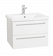 BASE AND WASHBASIN KIT SERIES 757, 60CM, SUSPENDED WITH DRAWERS, WHITE_0
