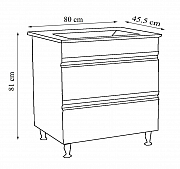 BASE AND WASHBASIN SERIES 786, 80CM, SUSPENDED WITH DRAWERS, WHITE_3