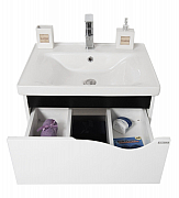 BASE AND WASHBASIN KIT SERIES 797, 70CM, SUSPENDED WITH DRAWERS, WHITE_3