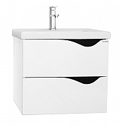 MDF BASE AND WASHBASIN SERIES 797 60CM, SUSPENDED WITH DRAWERS, WHITE_0