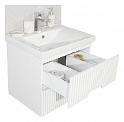 BASE AND WASHBASIN SERIES 709 60 CM SUSPENDED WITH DRAWERS WHITE_1