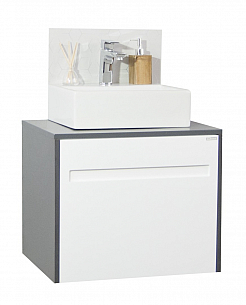 BASE AND WASHBASIN SERIES 401, 60CM, ANTRACITE