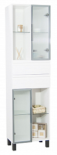 MDF TALL CABINET SERIES 758, WHITE