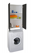 Washing machine tall cabinet kit, White/Wenge_2