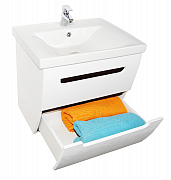 BASE AND WASHBASIN SERIES 730, 100CM, SUSPENDED WITH DRAWERS, RUSTIC WHITE_3