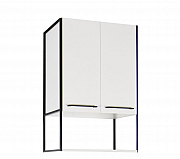 MDF CABINET WITH METAL FRAME, SERIES 740, WHITE_0