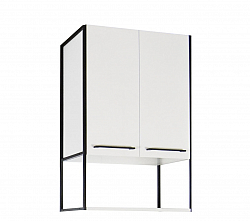 MDF CABINET WITH METAL FRAME, SERIES 740, WHITE