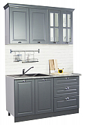 MDF Kitchen cabinet set SQUARE 140.01cm, anthracite_0