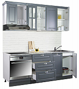 MDF Kitchen cabinet set SQUARE 200.01cm, anthracit_1