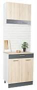 Bottom kitchen cabinet SARONA 60cm with drawer, chipboard, SONOMA/ANTHRACIT_3