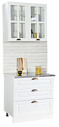 BASE CABINET KITCHEN SQUARE 80 CM WITH DRAWERS MDF WHITE_3