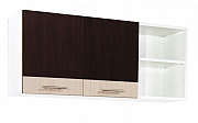 Hang up kitchen cabinet SARONA 120cm, chipboard, wenge/BEECH_0